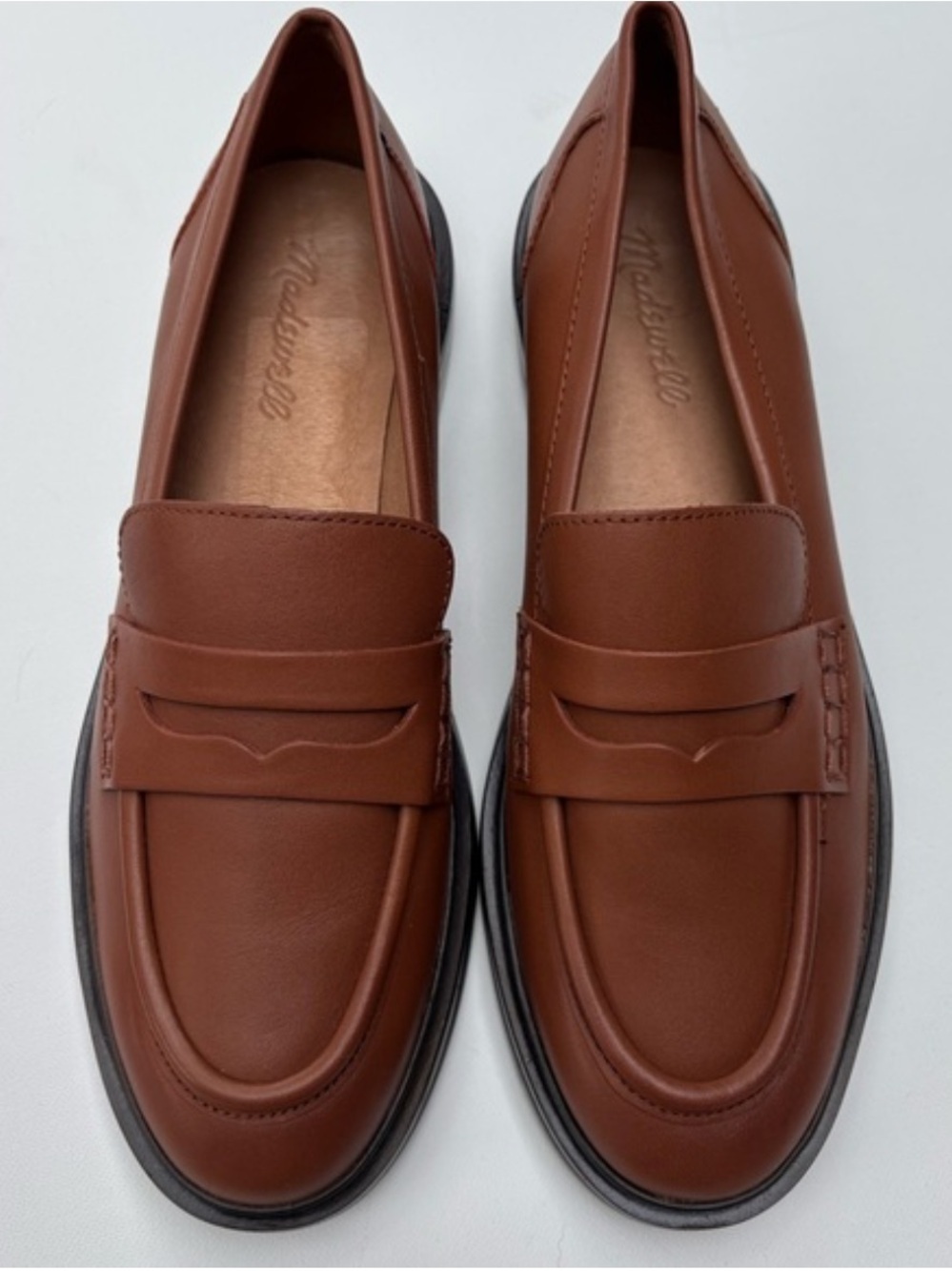 Madewell Vernon Penny Loafers In Dried Maple Size 7